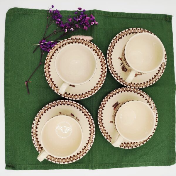 Tazza e Piattino Vintage Johnson Bros Old Granite - immagine 8
