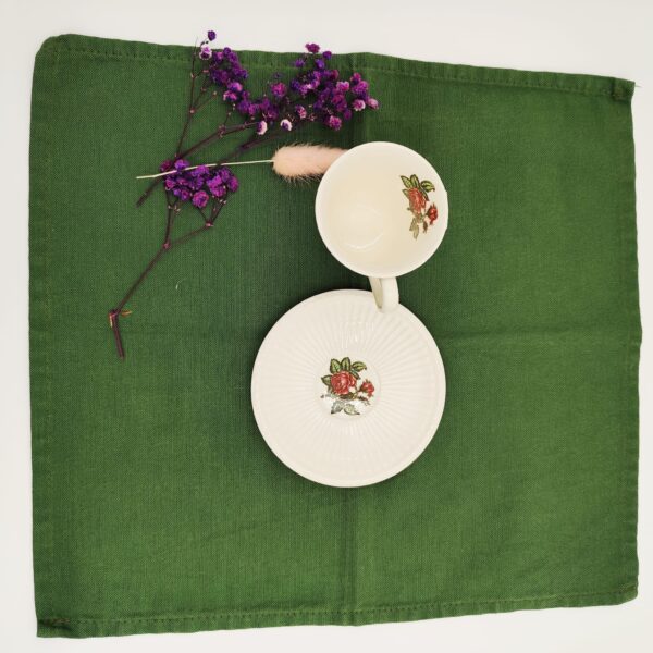 Tazza e Piattino Vintage Wedgwood Moss Rose - immagine 3