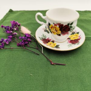 Tazza e Piattino Vintage Queen Anne