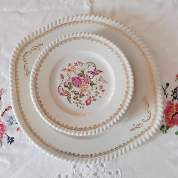 Set Piatti da Dessert Vintage Luneville Badonviller France - immagine 9