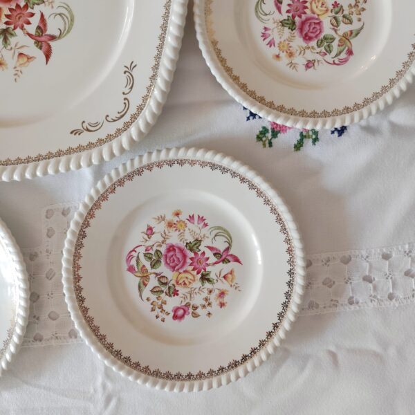 Set Piatti da Dessert Vintage Luneville Badonviller France - immagine 3