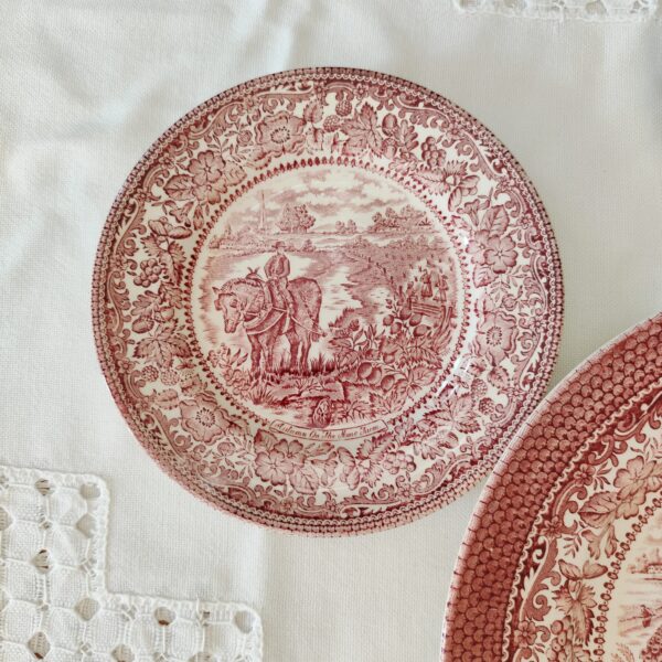 Staffordshire English Ironstone-Set Piatti Vintage da Dessert - immagine 10