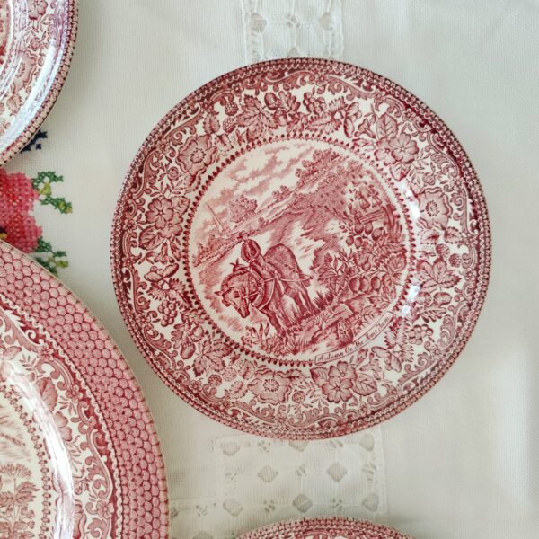 Staffordshire English Ironstone-Set Piatti Vintage da Dessert - immagine 7