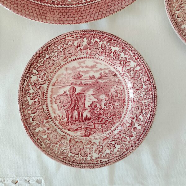 Staffordshire English Ironstone-Set Piatti Vintage da Dessert - immagine 5