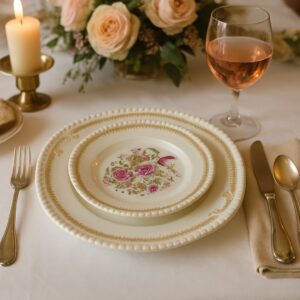 Set Piatti da Dessert Vintage Luneville Badonviller France