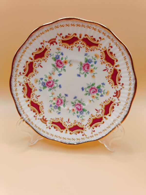 Tazza con piattino vintage Elizabethan Fine Bone China - immagine 4
