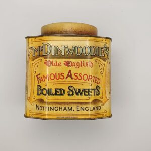 Barattolo Latta Vintage Mr. Dinwoodie's-Collezionismo