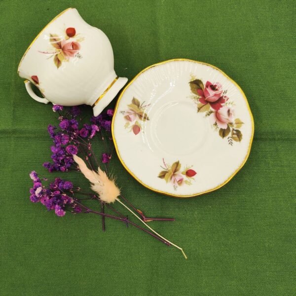 Tazza con Piattino Vintage Clare England - immagine 5