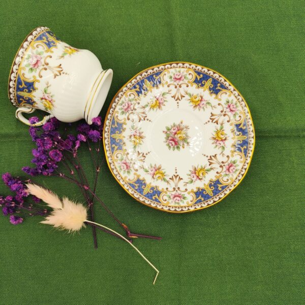 Tazza e Piattino Vintage Queen's China Staffordshire - immagine 10