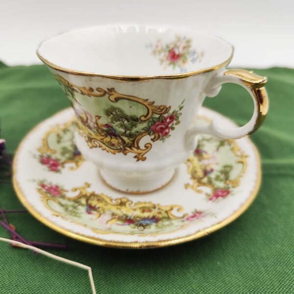 Tazza e Piattino Vintage Paragon Chippendale - immagine 9