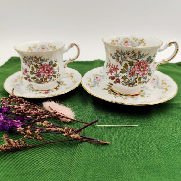 Coppia Tazze Vintage Lui Lei Royal Standard - immagine 5