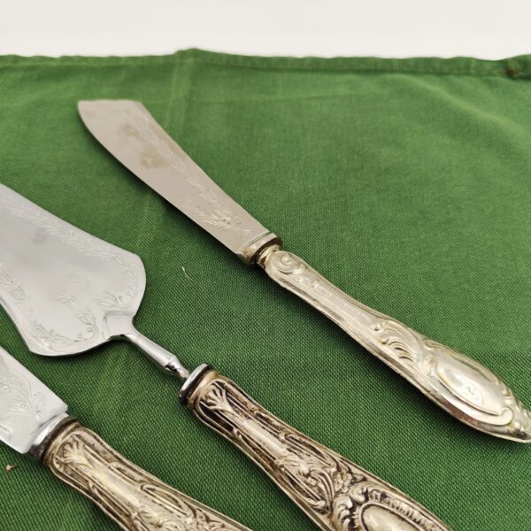Trio Posate Vintage Dessert-Collezione di Posate Antiche - immagine 3