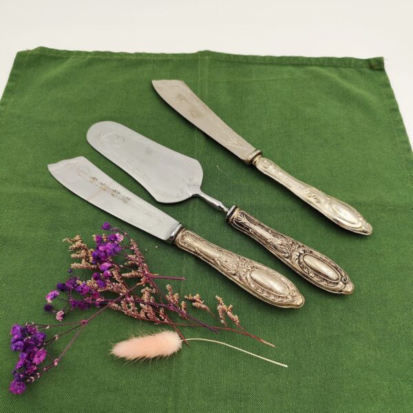 Trio Posate Vintage Dessert-Collezione di Posate Antiche - immagine 6