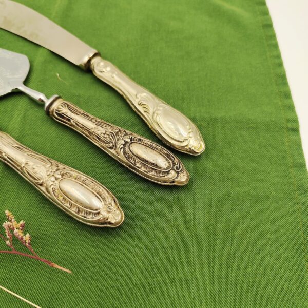 Trio Posate Vintage Dessert-Collezione di Posate Antiche - immagine 9