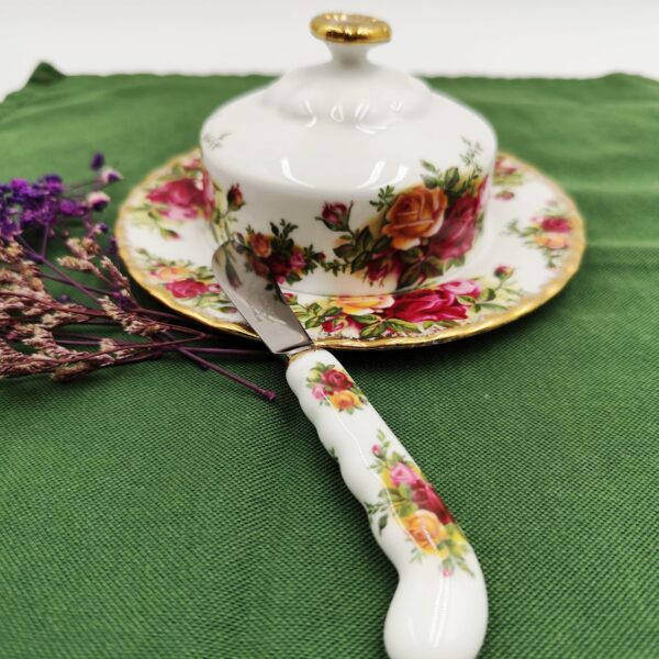 Vintage Royal Albert Old Country Roses Portaburro Spalmaburro - immagine 5