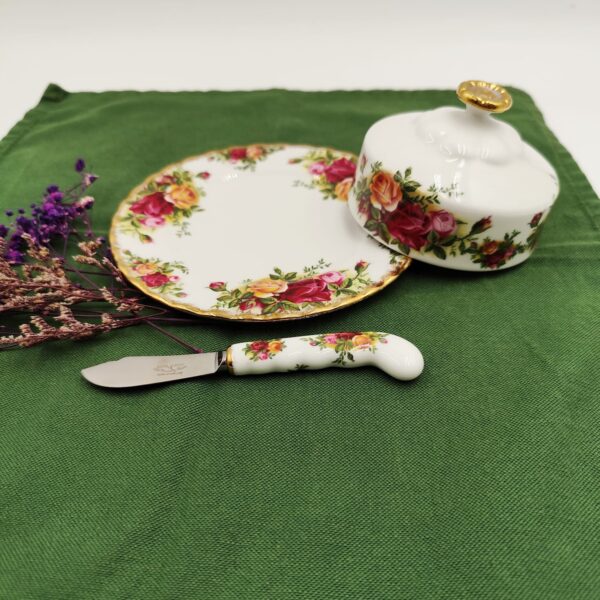 Vintage Royal Albert Old Country Roses Portaburro Spalmaburro - immagine 8