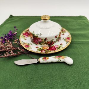 Vintage Royal Albert Old Country Roses Portaburro Spalmaburro