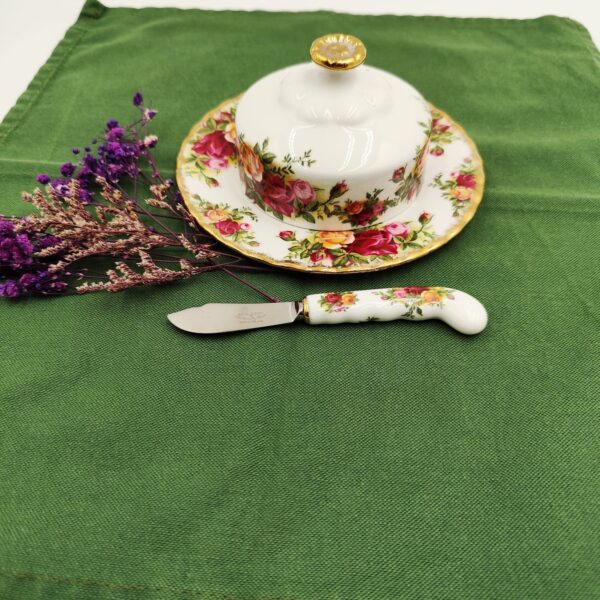 Vintage Royal Albert Old Country Roses Portaburro Spalmaburro - immagine 13