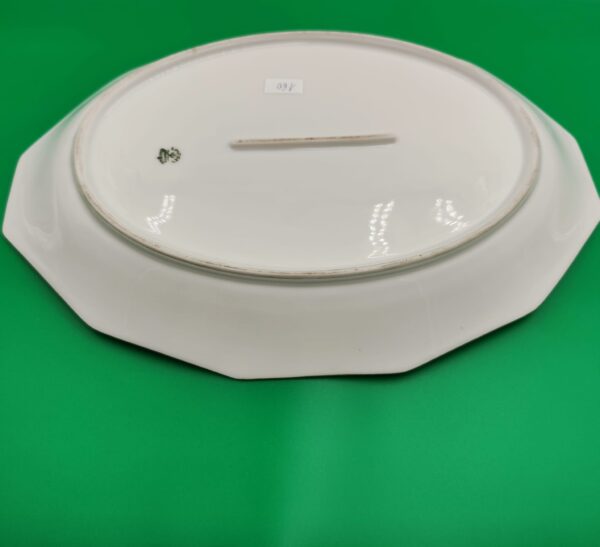 Limoges France-Piatto da Portata Ovale Vintage Design Elegante - immagine 4