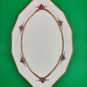 Limoges France-Piatto da Portata Ovale Vintage Design Elegante