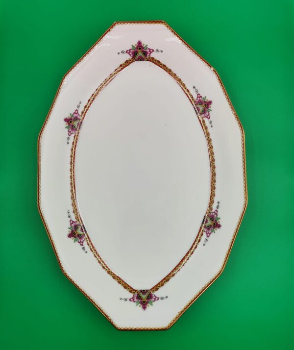Limoges France-Piatto da Portata Ovale Vintage Design Elegante