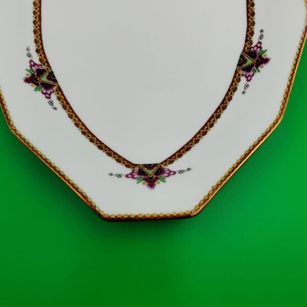 Limoges France-Piatto da Portata Ovale Vintage Design Elegante - immagine 7