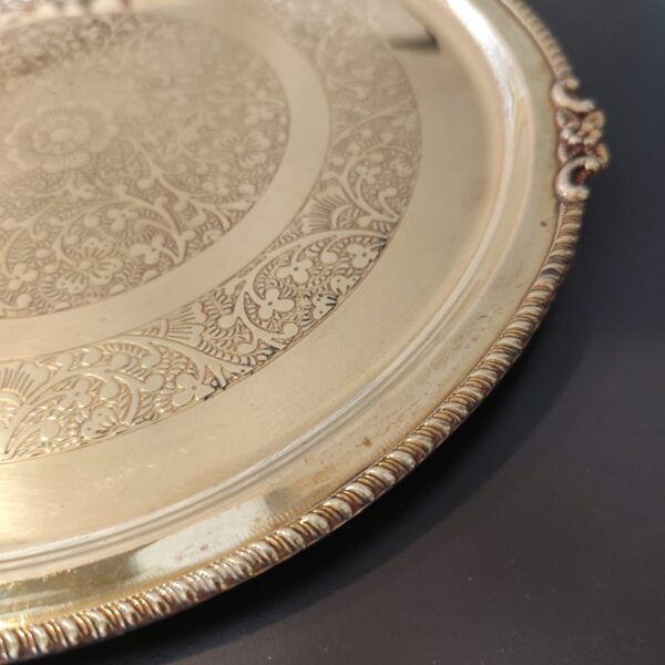 Vassoio in Ottone Vintage-Servire con Classe - immagine 4