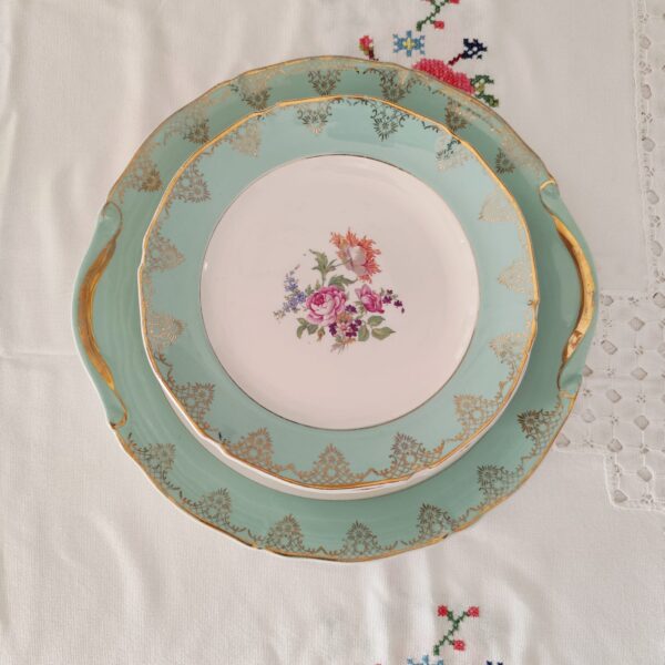 Set Piatti da Dessert Vintage Ceranord St. Amand Roseraie - immagine 8
