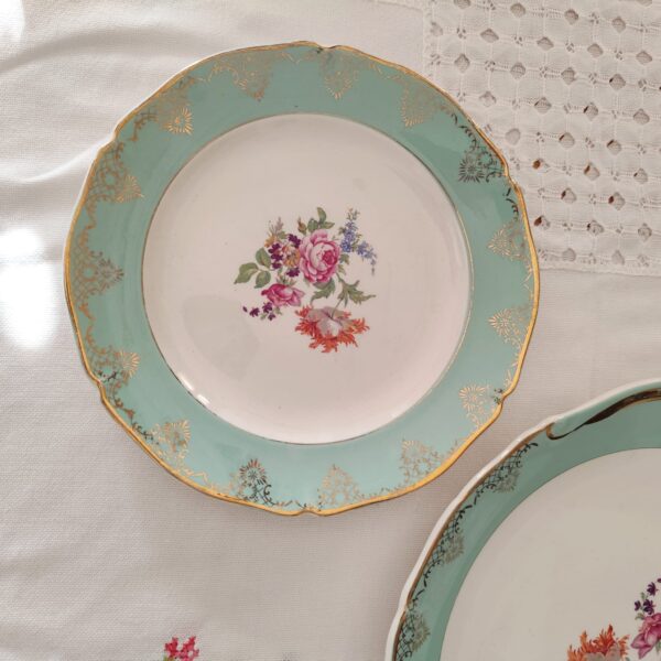 Set Piatti da Dessert Vintage Ceranord St. Amand Roseraie - immagine 4