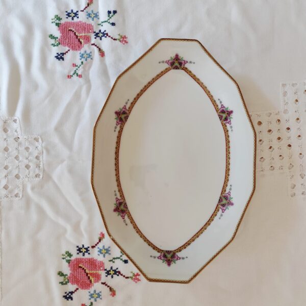 Limoges France-Piatti da Portata Vintage Design Elegante - immagine 9