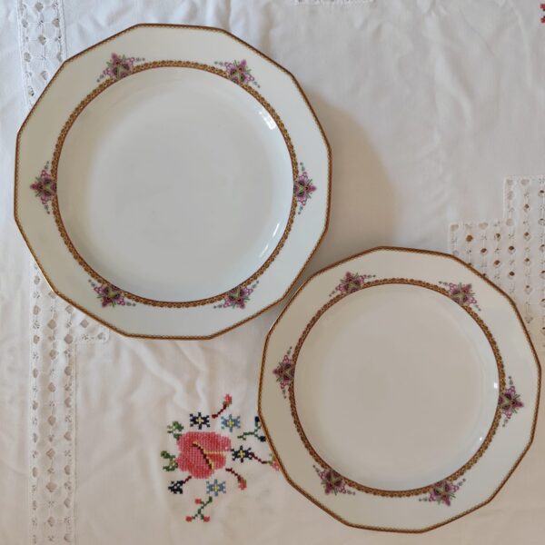 Limoges France-Piatti da Portata Vintage Design Elegante - immagine 7