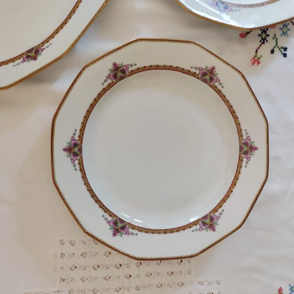 Limoges France-Piatti da Portata Vintage Design Elegante - immagine 5