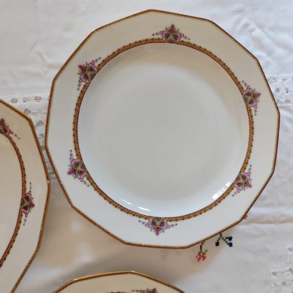 Limoges France-Piatti da Portata Vintage Design Elegante - immagine 4