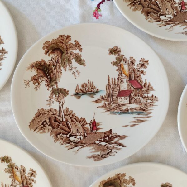 Piatti Dessert Vintage The Old Mill-Johnson Bros-England - immagine 6