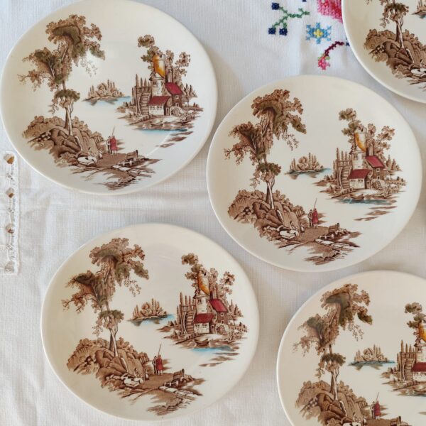 Piatti Dessert Vintage The Old Mill-Johnson Bros-England - immagine 3