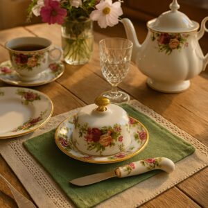 Vintage Royal Albert Old Country Roses Portaburro Spalmaburro