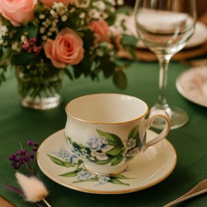 Bone China Springfield-Tazza e Piattino Vintage Inglesi