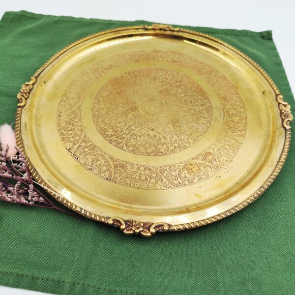 Vassoio in Ottone Vintage-Servire con Classe