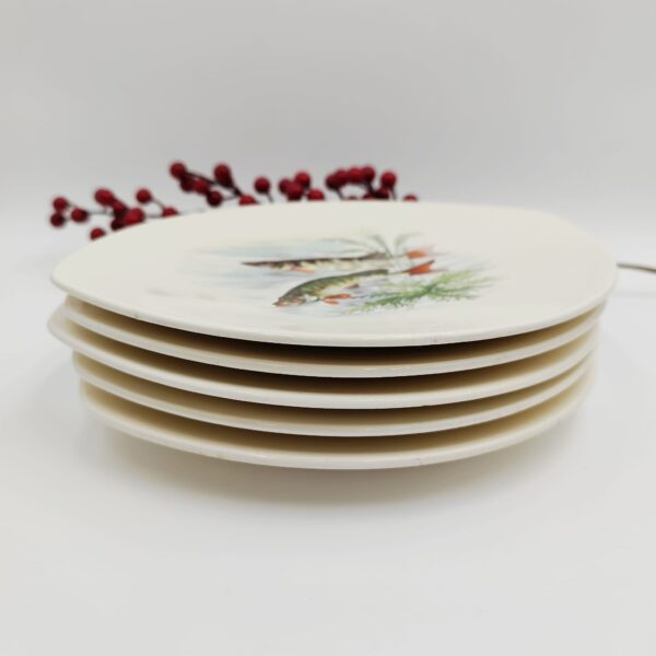 Set Piatti Vintage da Pesce-Salins France Decorazioni Marine - immagine 3