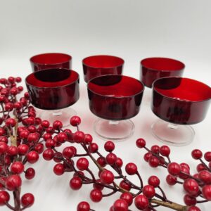 Luminarc France-Set Bicchieri Vintage da Champagne Rubino