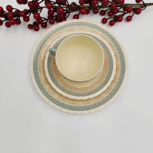 New Hall Hanley England-Trio Tazza Vintage Porcellana - immagine 7