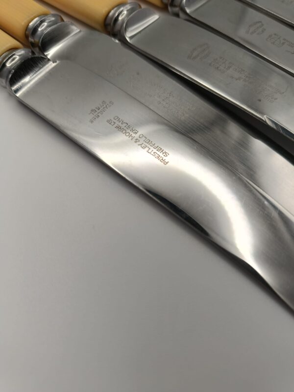 Coltelli Vintage Sheffield Manico Finto Osso - immagine 6