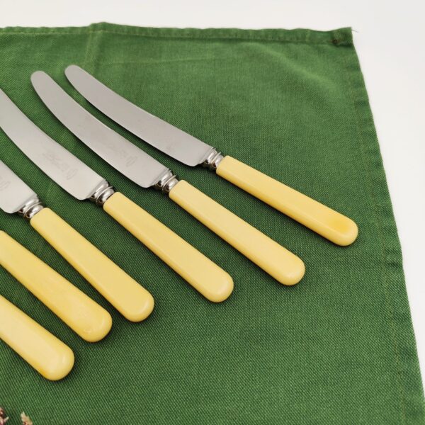 Sheffield-Coltelli da Tavola Vintage Manico Bachelite Alta Qualità - immagine 8