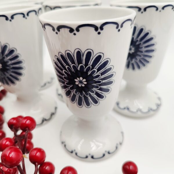Tazza Vintage Mazagran Ming Bleu-Porcellana Francese - immagine 5