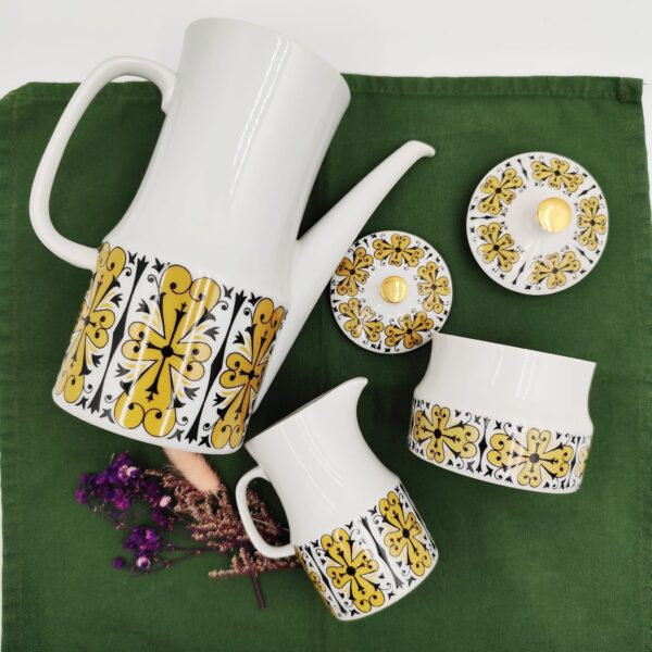 Servizio da caffè vintage porcellana fine Bohemia Cecoslovacchia - immagine 18
