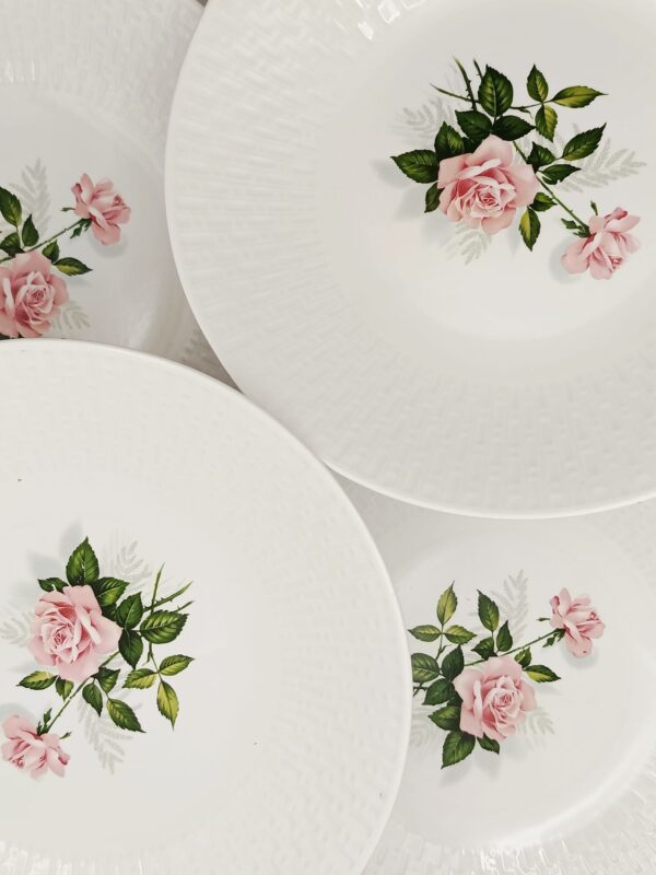 Piatto Fondo Vintage Luneville Badonviller-Modello Rose May
