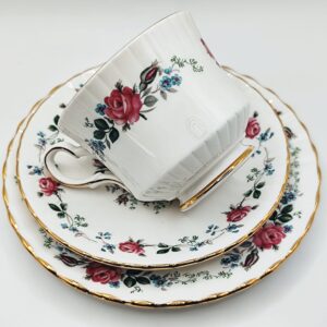 Trio Tazza Vintage Royal Stafford Porcellana Inglese