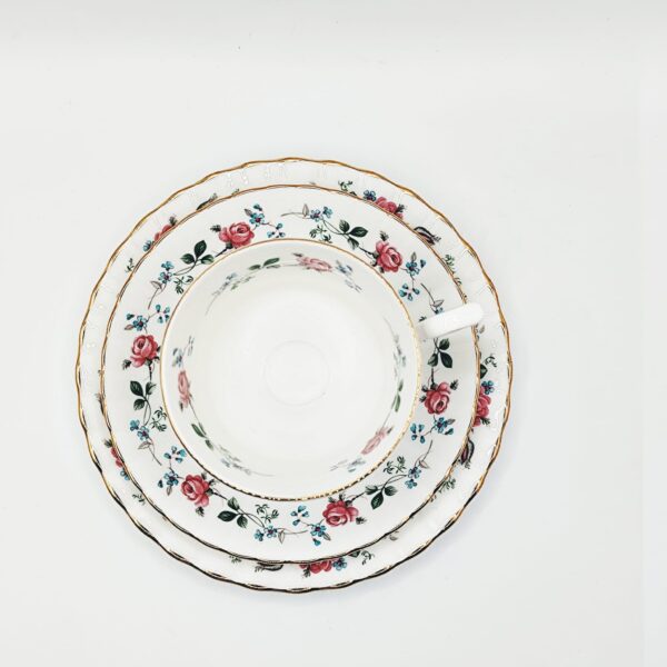 Trio Tazza Vintage Royal Stafford Porcellana Inglese - immagine 11