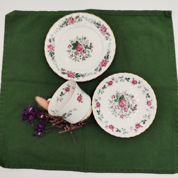 Trio Tazza Vintage Royal Stafford Porcellana Inglese - immagine 8