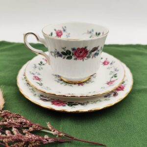 Trio Tazza Vintage Royal Stafford Porcellana Inglese